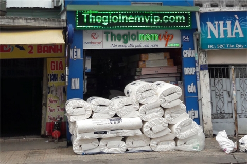 Đại lý bán nệm cao su cho khách hàng tại Quận Bình Tân TPHCM